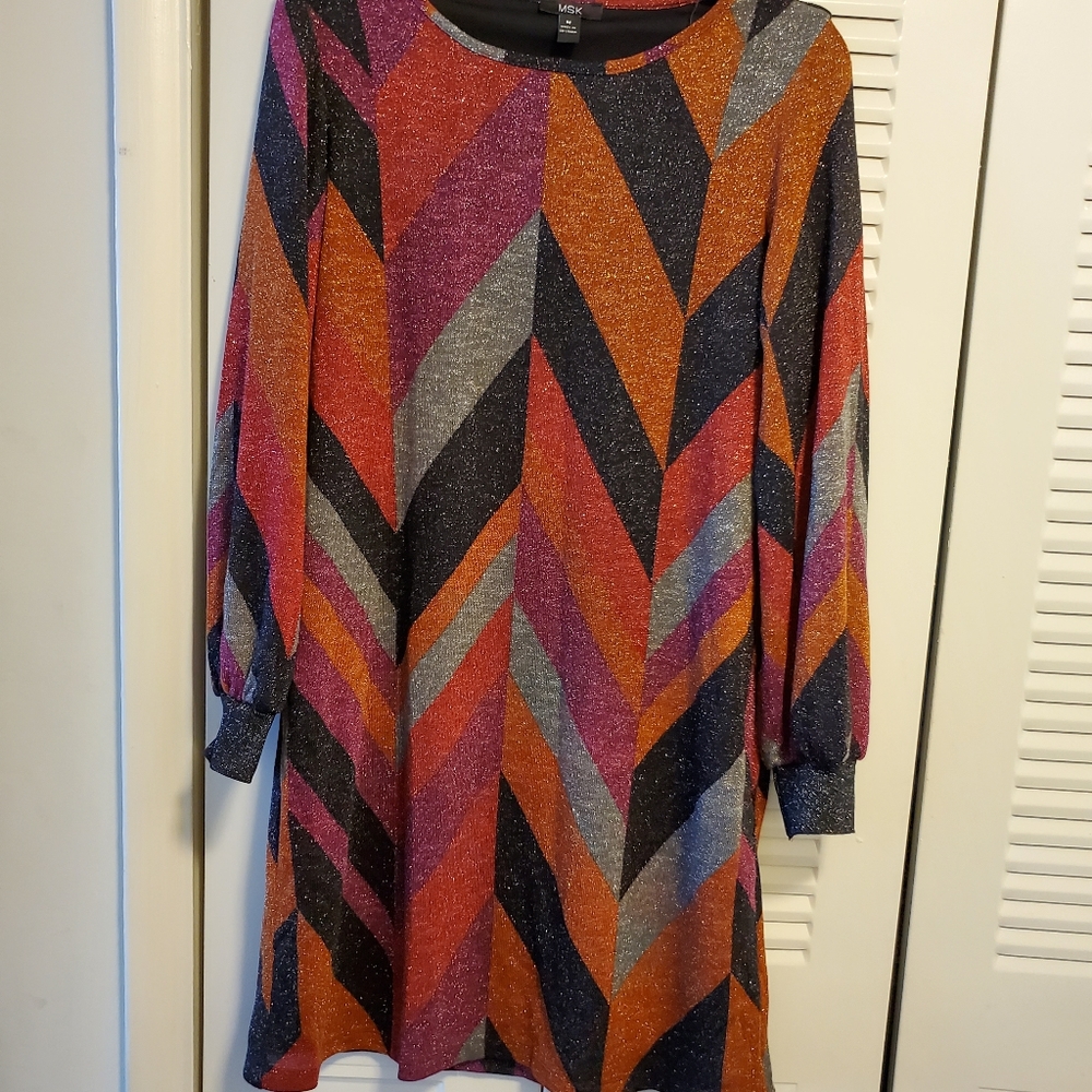 MSK pattern dress